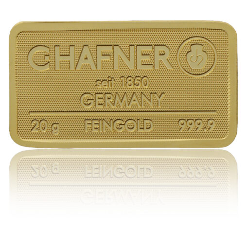 C.Hafner Goldbarren 2g, geprägt bei Goldreserven kaufen