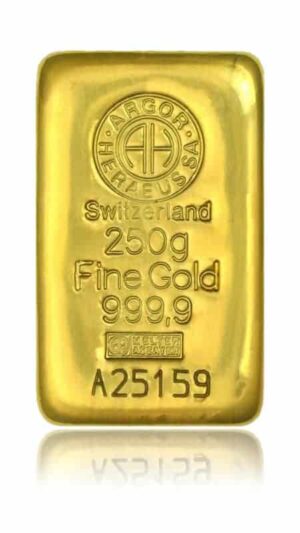 Heraeus Goldbarren 250g bei Goldreserven kaufen
