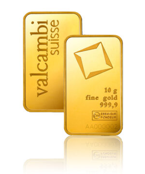 Valcambi Goldbarren 10g geprägt bei Goldreserven kaufen
