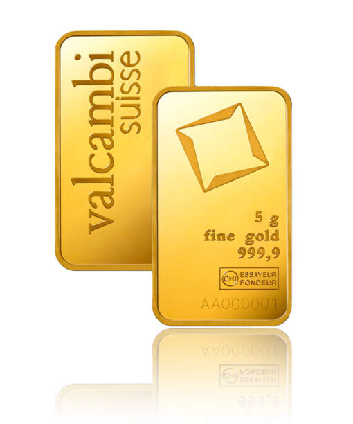 Valcambi Goldbarren 5g geprägt bei Goldreserven kaufen