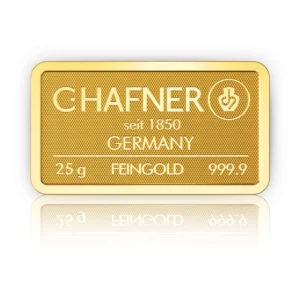 C.HAFNER Goldbarren 25g, geprägt