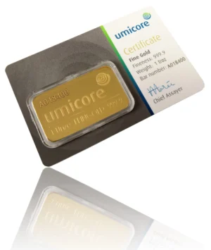 Umicore Goldbarren 1oz bei Goldreserven kaufen