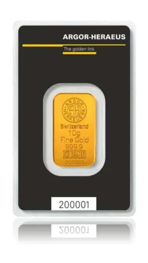 Heraeus Goldbarren 10g bei Goldreserven kaufen
