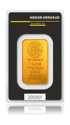 Heraeus Goldbarren 1oz bei Goldreserven kaufen