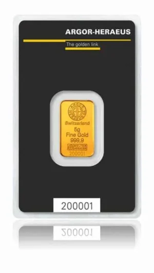 Heraeus Goldbarren 5g bei Goldreserven kaufen