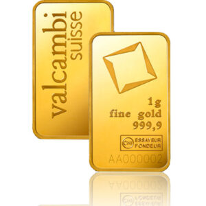 Valcambi Goldbarren 1g geprägt bei Goldreserven kaufen