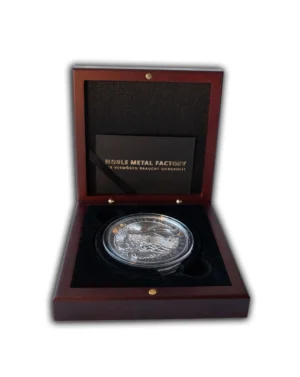 Holzetui für 5oz bzw. 10oz Silbermünzen bei Goldreserven kaufen