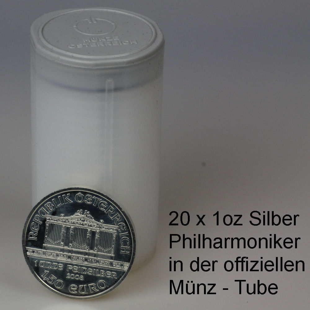Silbermünzen- Tube Wiener Philharmoniker