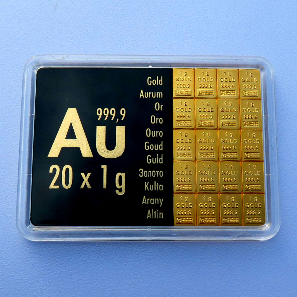 Goldtafel 20x1g