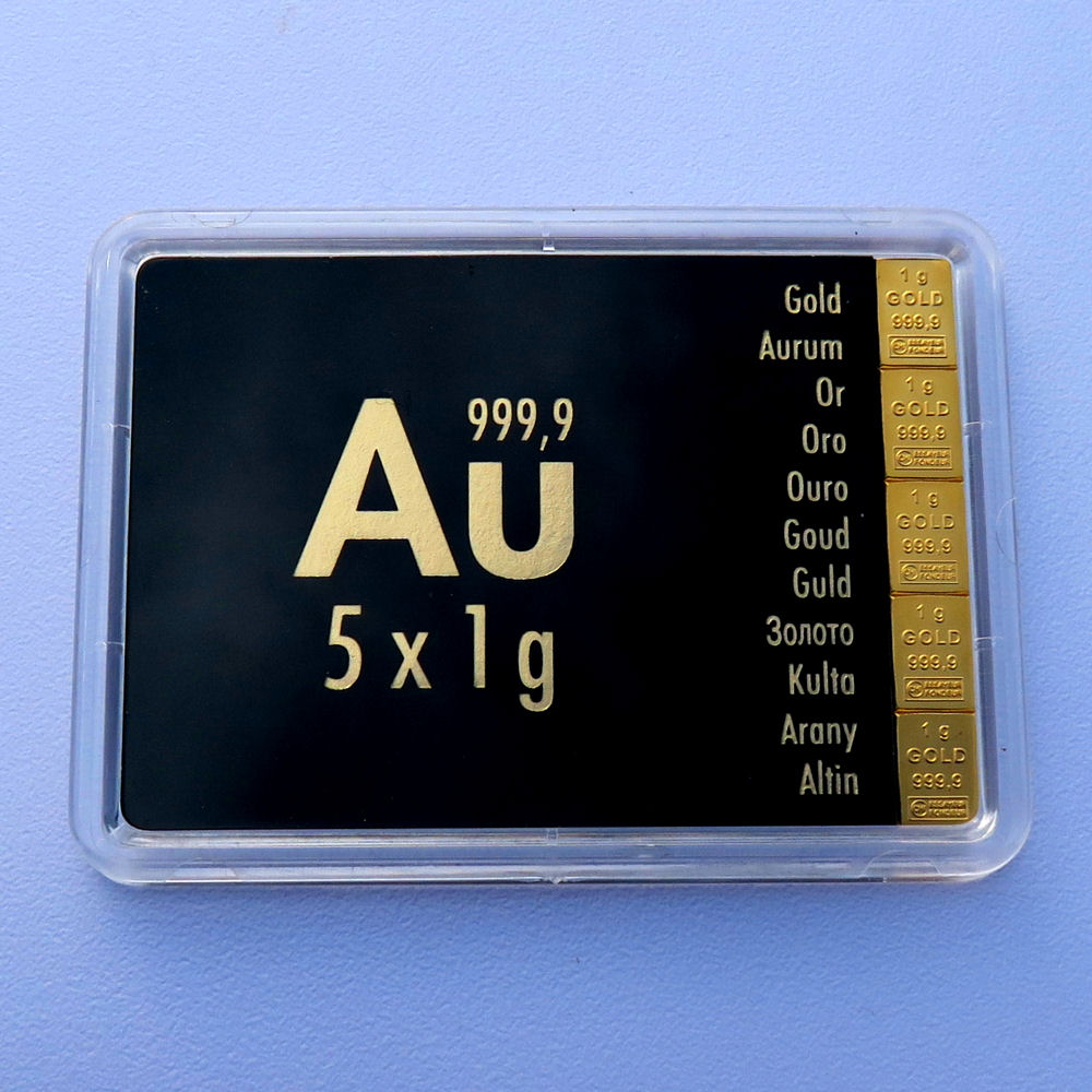 Goldtafel 5x1g